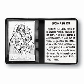 St Jos Metal Plaque In Folder Spanish 10-Pack