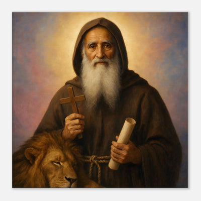 St. Zosimus of Palestine - Devotional Canvas