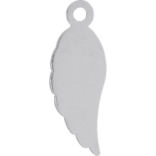 14K White Posh Mommy Angel Wing Dangle