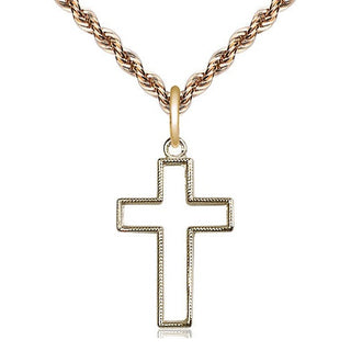 14kt Gold Filled Cross Medal Religious Jewelry