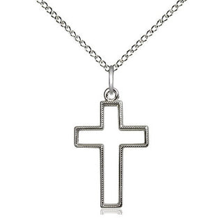 Sterling Silver Cross Medal Religious Jewelry