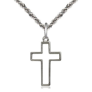 Sterling Silver Cross Medal Religious Jewelry