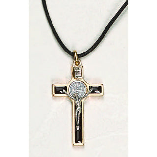 2 inch St Benedict Cross - Black Enamel