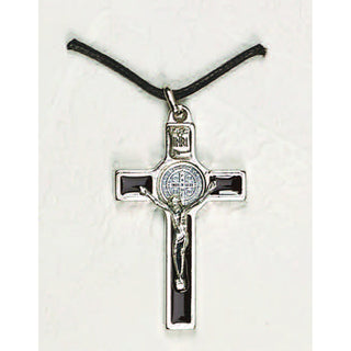 2-1/2-inch St. Benedict Cross - Brown Enamel