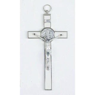 8 inch Pearl St Benedict Crucifix Boxed