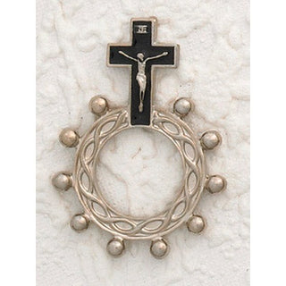 12-Pack - Black Enamel Finger Rosary