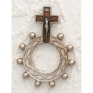 12-Pack - Brown Enamel Finger Rosary