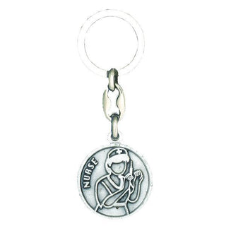 Silver-tone Nurse Key Chain 6-pack