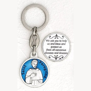 6-Pack - Saint Peregrine Enamel Keyring