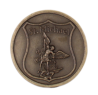 Bulk Italian Tokens - Police Prayer - St. Michael - Brass