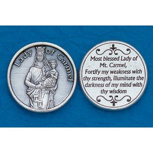 Bulk Italian Token - Lady of Mount Carmel