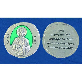 Forged in Stone Enamel Token with Saint Jude 25-pack