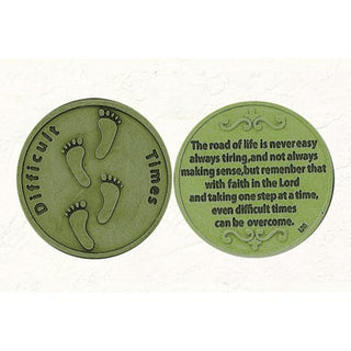 Brass-tone Difficult Times Token 25-pack