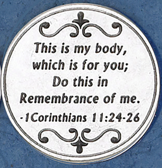 Bulk White UV Printed Token Chalice with Prayer. Made in Italy
