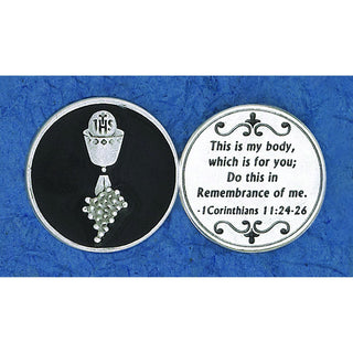 Bulk Black Enamel Communion Token