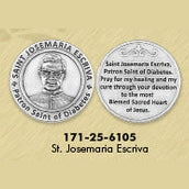 Bulk Healing Saint - Saint Josemaria Escriva Pocket Token