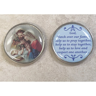 Bulk The Holy Family Epoxy Pocket Tokens