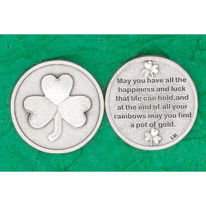 Bulk Irish Token - Shamrock - May You Have All the Happiness and Luck