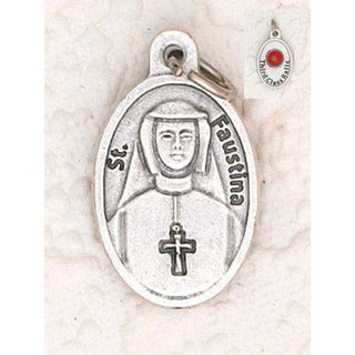 25-Pack - St Faustina Pendant with Third Class Relic on back