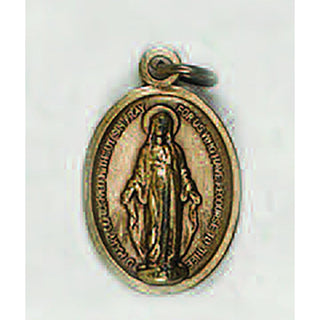 Bulk Brass Tone Bracelet Size Miraculous Medals