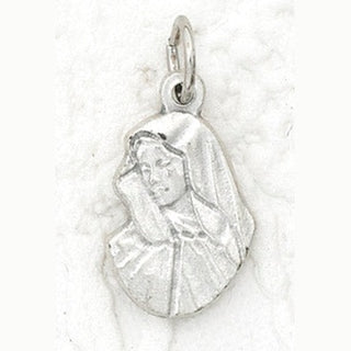 25-Pack - Lady of Sorrows Charm- Silver Plated