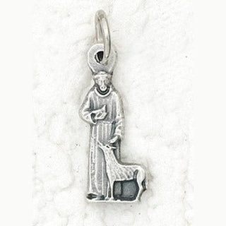 25-Pack - St Francis with Animal Charm- Silver Plated