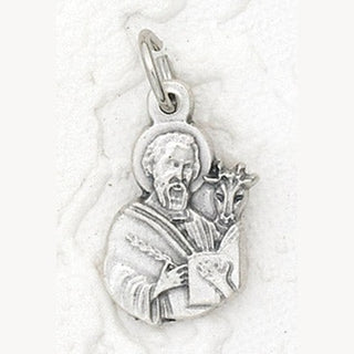 25-Pack - St Luke Charm- Silver Plated