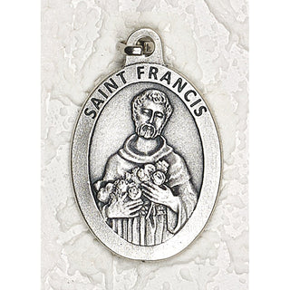Bulk Saint Francis Double Sided Medals - 1-1/2 Inch