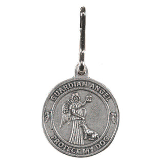 6-pack - 1 inch Guardian Angel Pet Medal Dog with Clasp