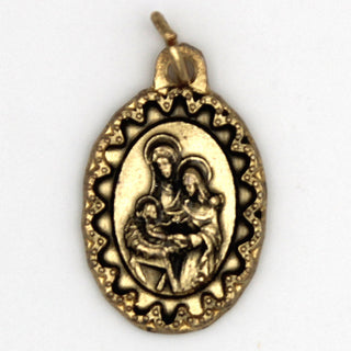 Bulk Holy Family - Antique Gold Tone Deluxe Medalss 1"