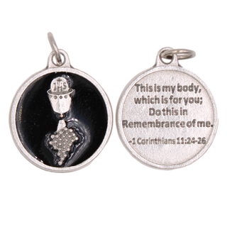 Bulk Round White Enamel Chalice Medals
