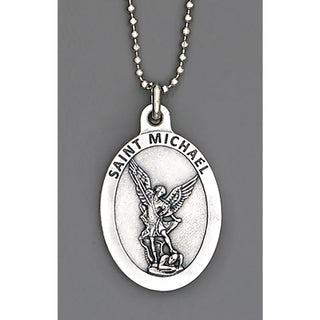 6-pack - Auto Medals - 1-1/2 inch with 8 inch ball chain - St Michael