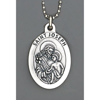 6-pack - Auto Medals - 1-1/2 inch with 8 inch ball chain - St Joseph