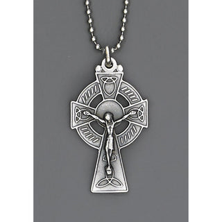 6-pack - Auto Crosses - 1-1/2 INCH With 8 Inch Ball Chain - Celtic Cross