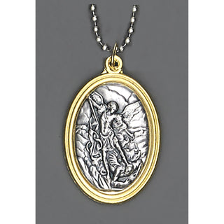 6-pack - Auto Jewelry - Two Tone St Michael