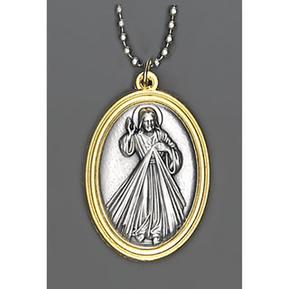 6-pack - Auto Jewelry - Two Tone Divine Mercy