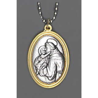 6-pack - Auto Jewelry - Two Tone Saint Anthony