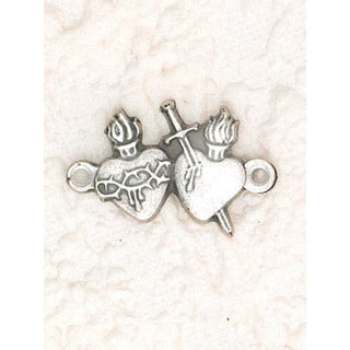 25-Pack - Twin Hearts (Sacred Heart of Jesus/ Immaculate Heart of Mary) for Rosary