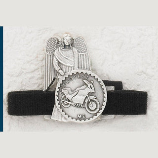 3-Pack - Guardian Angel with Motorbike - Car Visor