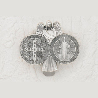 3-Pack - Saint Benedict - Guardian Angel - Visor Clip