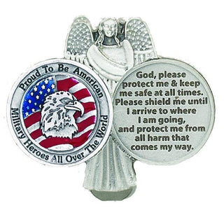 Enamel Proud to be an American Visor Clip 3-pack