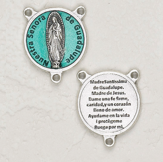 Bulk 3/4 inch Green Enameled Center- Guadalupe-Spanish