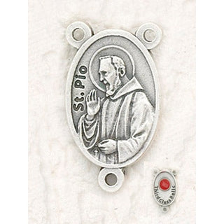 25-Pack - Padre Pio Relic Rosary Center