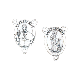 Bulk Pope Francis Rosary Center. Sold Per Pack of 25 Units. <P>made in Italy</P>