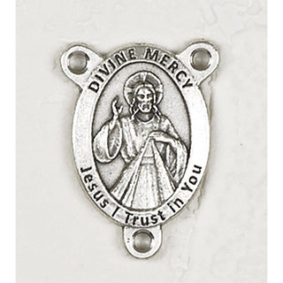 Bulk Divine Mercy Silver Tone Rosary Center