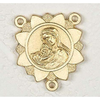 Bulk Gold Tone Sunflower Mary and Child Center