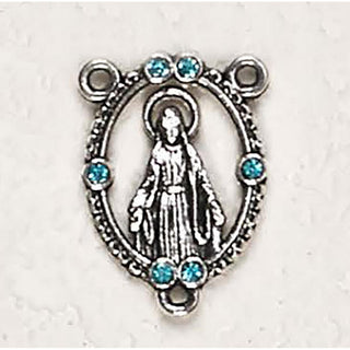 Bulk Miraculous Centerpiece 3/4 inch with Blue Strass Crystal