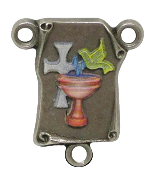 Bulk UV Baptism Center, Silver tone, 3/4 inch