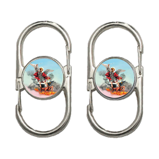 6-pack - St. Michael Epoxy Belt Loop/Clip on Keyring