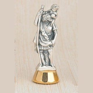 6-Pack - Saint Christopher Adhesive 3-inch Mini Statue